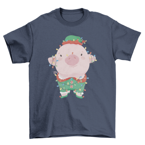 Baby Pig Christmas T-shirt