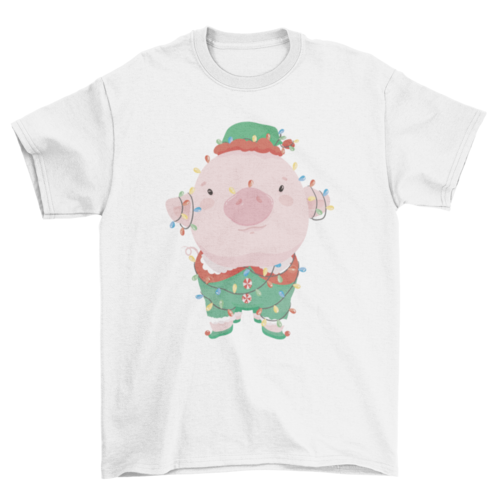 Baby Pig Christmas T-shirt
