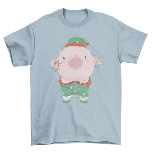 Baby Pig Christmas T-shirt