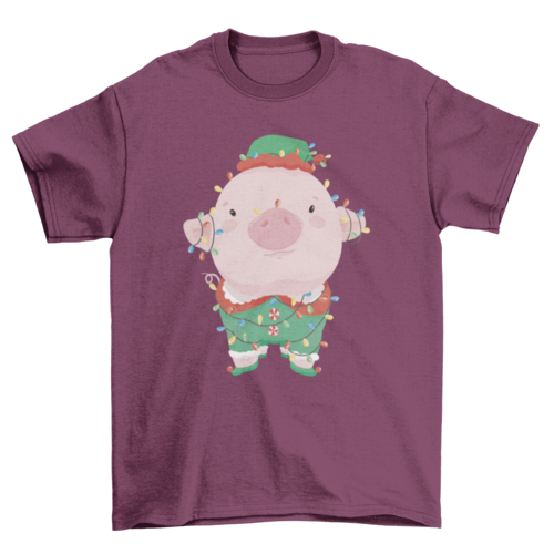 Baby Pig Christmas T-shirt
