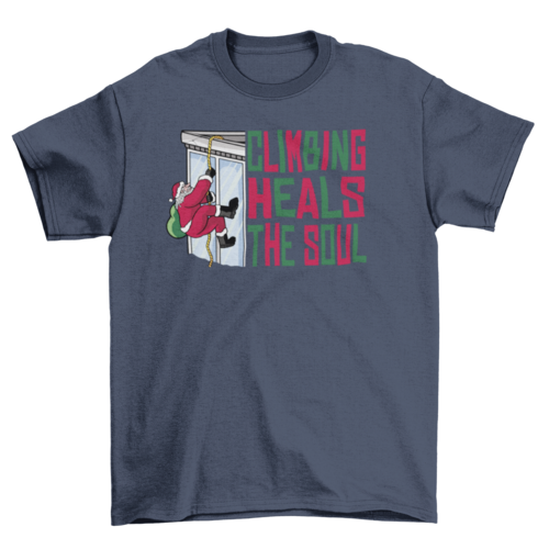 Climbing Heals The Soul Christmas Tee