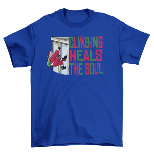 Climbing Heals The Soul Christmas Tee