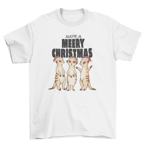 Meerkats Merry Christmas T-shirt