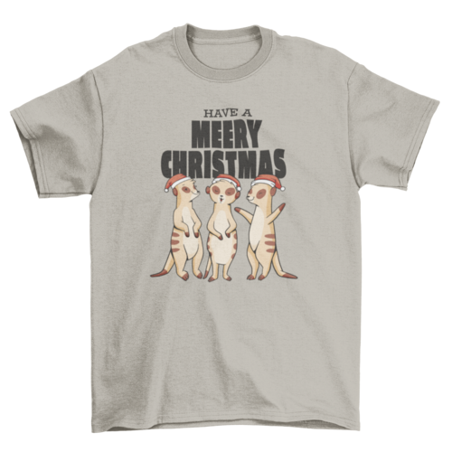 Meerkats Merry Christmas T-shirt