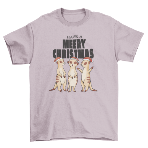 Meerkats Merry Christmas T-shirt