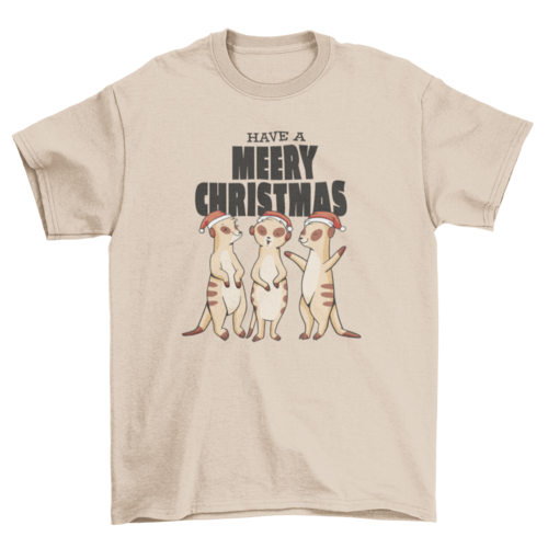 Meerkats Merry Christmas T-shirt