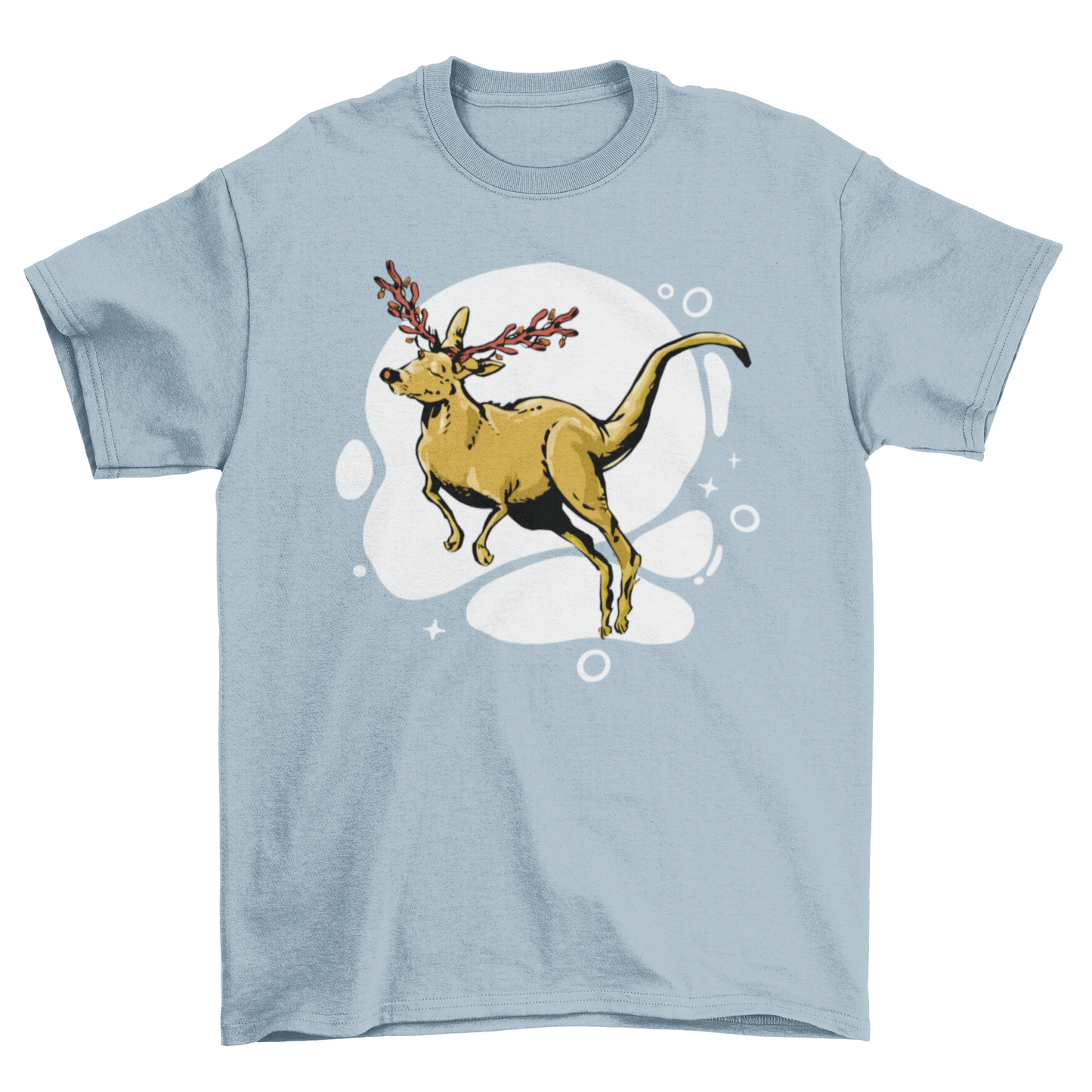 Kangaroo Reindeer Christmas T-shirt