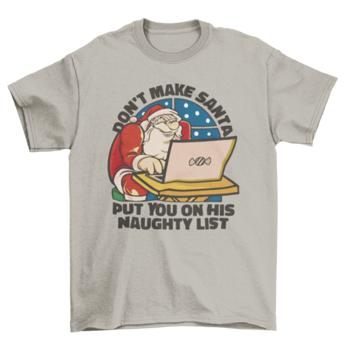 Santa Naughty List T-shirt