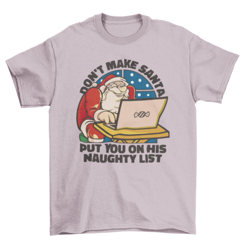 Santa Naughty List T-shirt