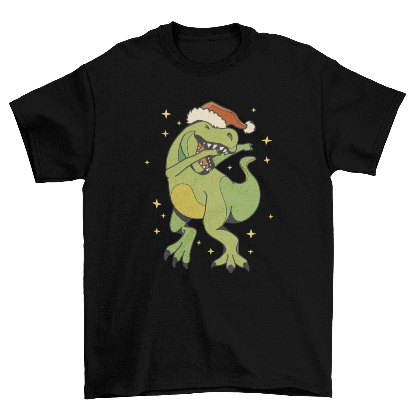 Dabbing Dino Christmas T-shirt