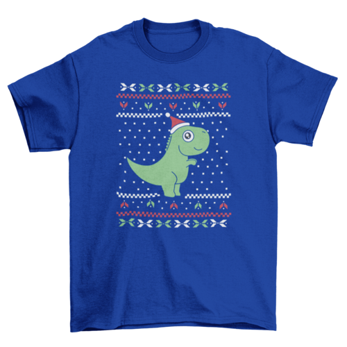 T-rex Christmas T-shirt