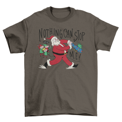 Santa Hitting Covid T-shirt