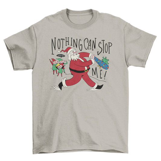 Santa Hitting Covid T-shirt