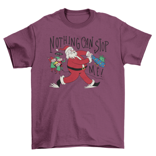Santa Hitting Covid T-shirt