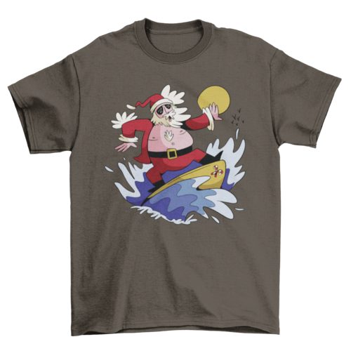 Surfing Santa T-shirt