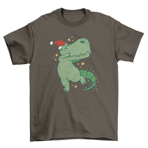 Christmas Dabbing T-rex Tee