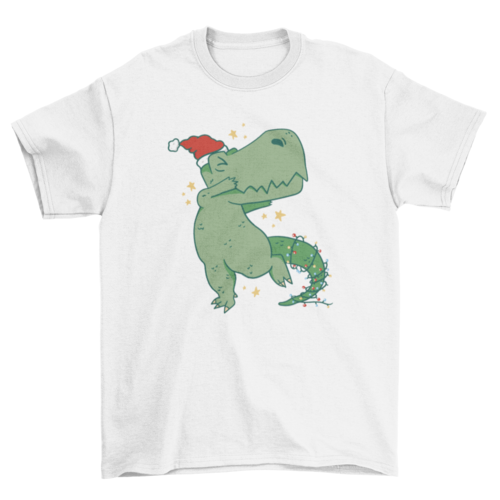 Christmas Dabbing T-rex Tee