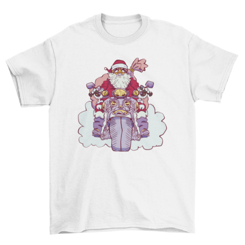 Motorcycle Santa T-shirt