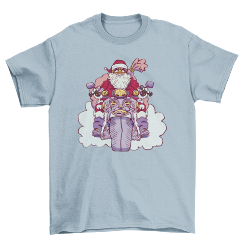 Motorcycle Santa T-shirt
