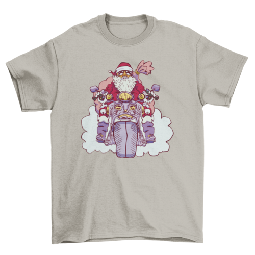 Motorcycle Santa T-shirt