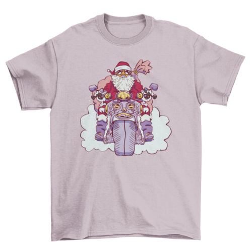 Motorcycle Santa T-shirt