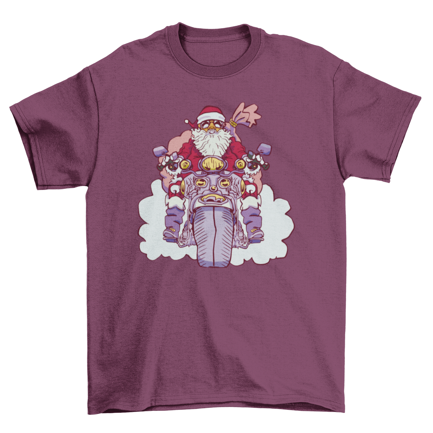 Motorcycle Santa T-shirt