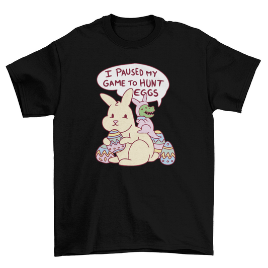 T-rex Riding Easter Bunny T-shirt