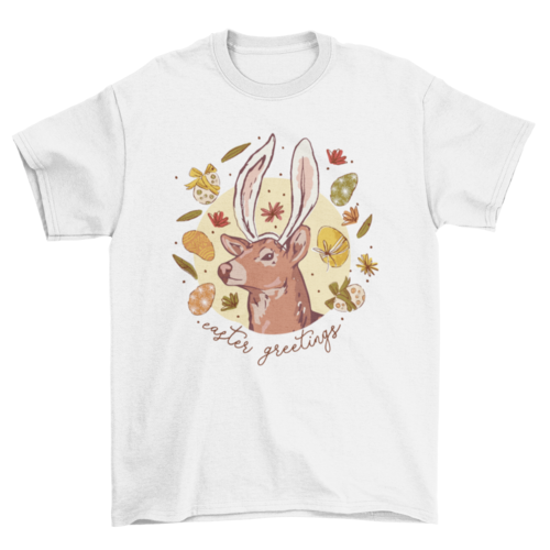 Easter Bunny Deer T-shirt