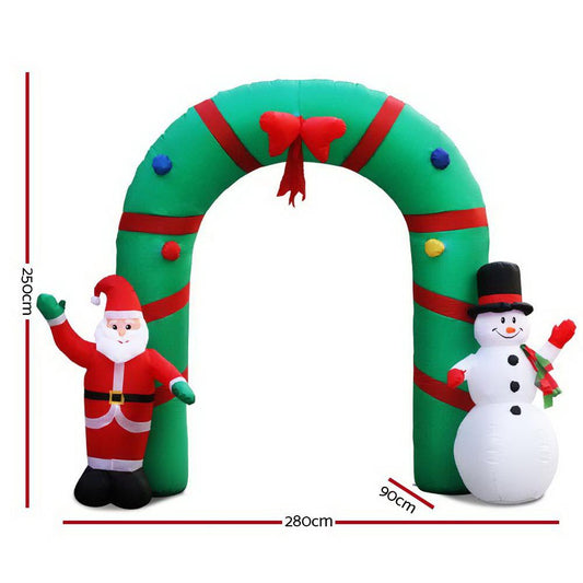 Jingle Jollys Christmas Inflatable Archwary 2.8M