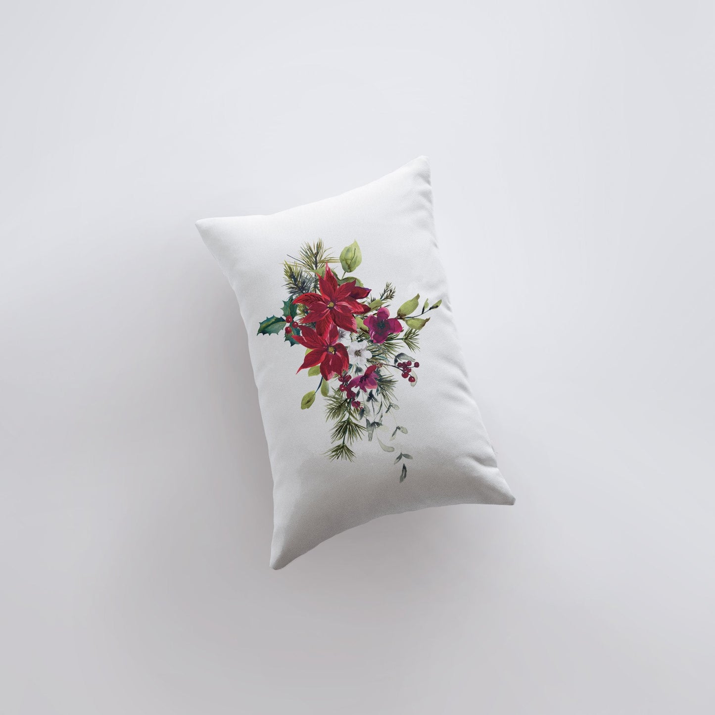 Christmas Poinsettia Pillow