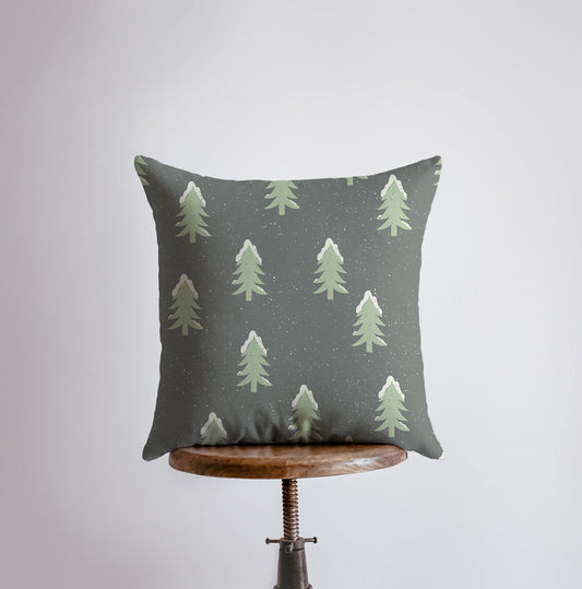 Christmas Trees Throw Pillow Cover