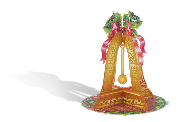 3D Greeting Cards - X-mas Bell