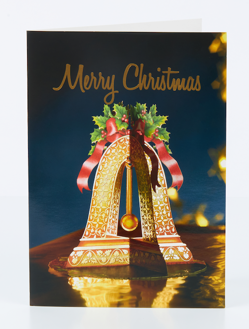 3D Greeting Cards - X-mas Bell
