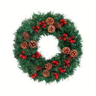 Artificial 24 Inch Prelit LED Christmas Wreath