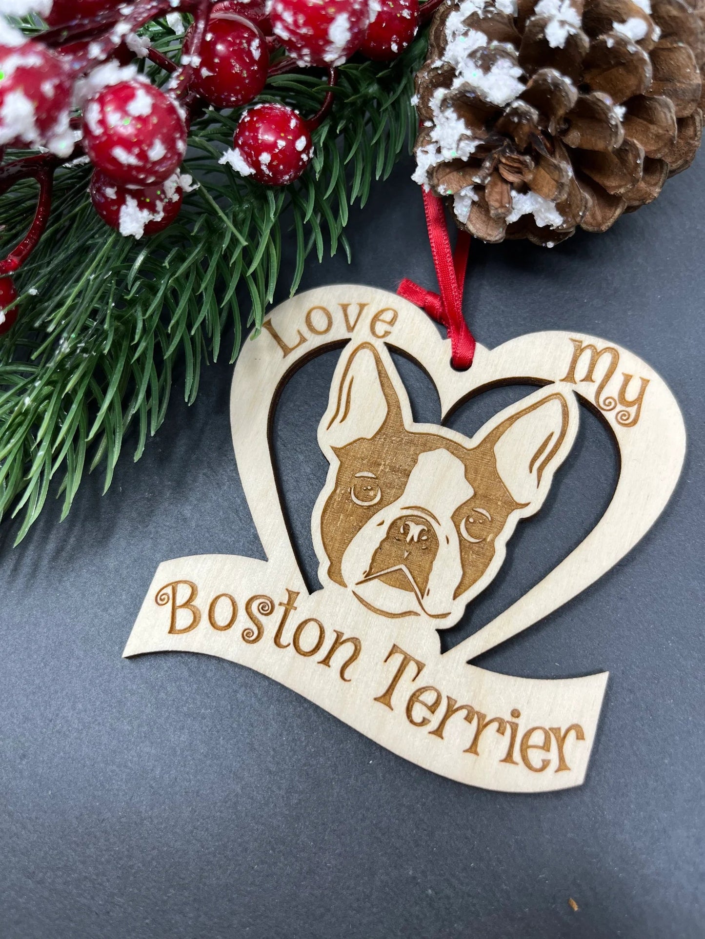 Boston Terrier Ornament