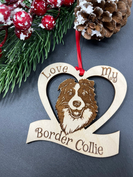 Border Collie Ornament
