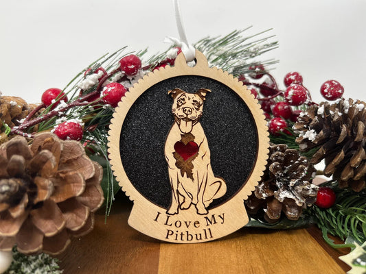 Pitbull Ornament