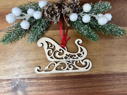 Santa's Sleigh Ornament