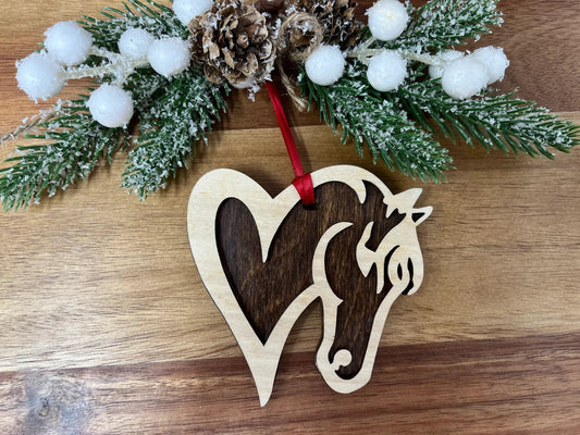 Horse Heart Ornament