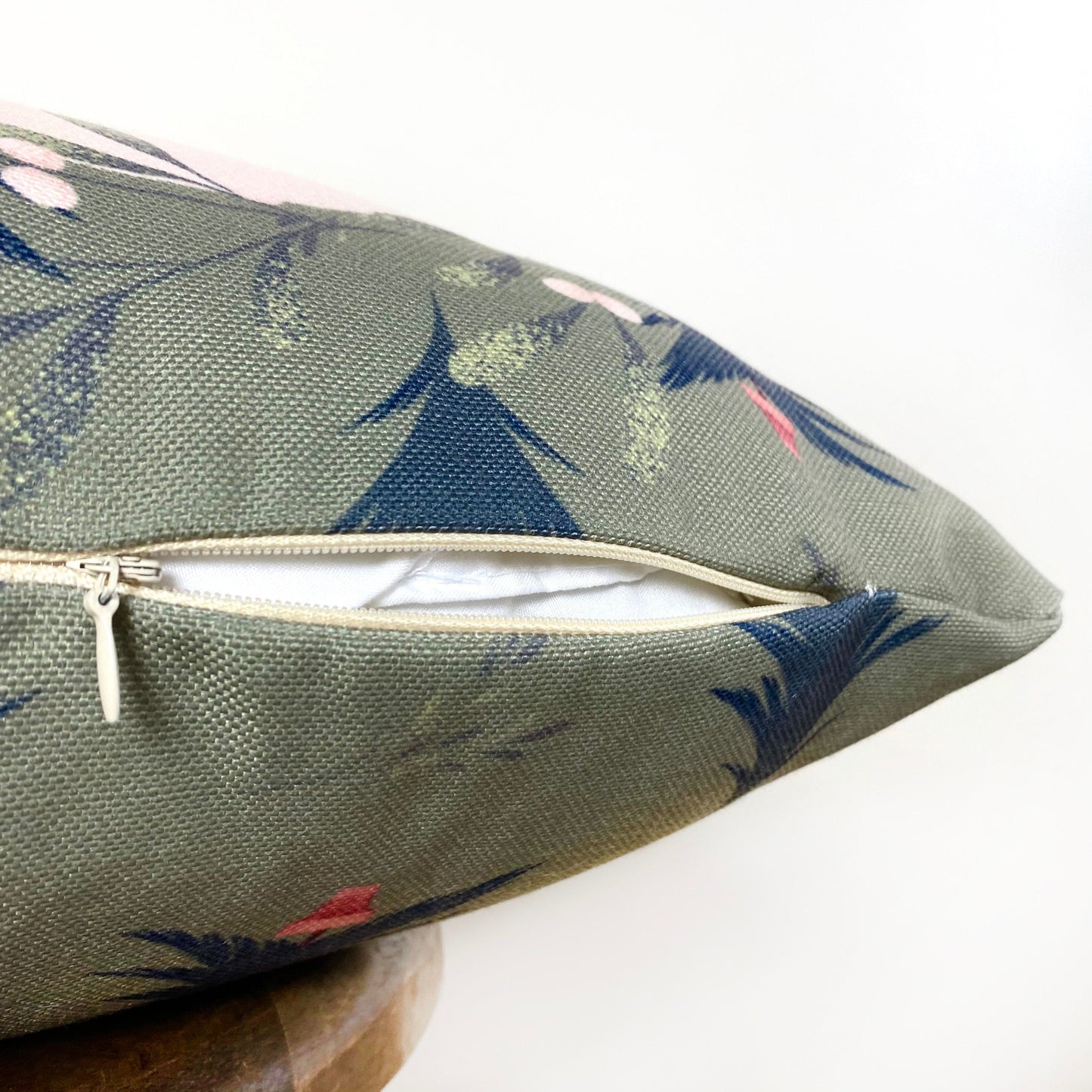 Beige Merry Christmas Throw Pillow Cover