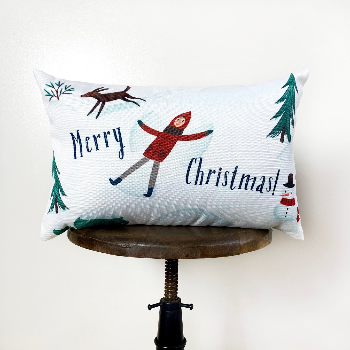 Christmas Village Throw Pillow Cover