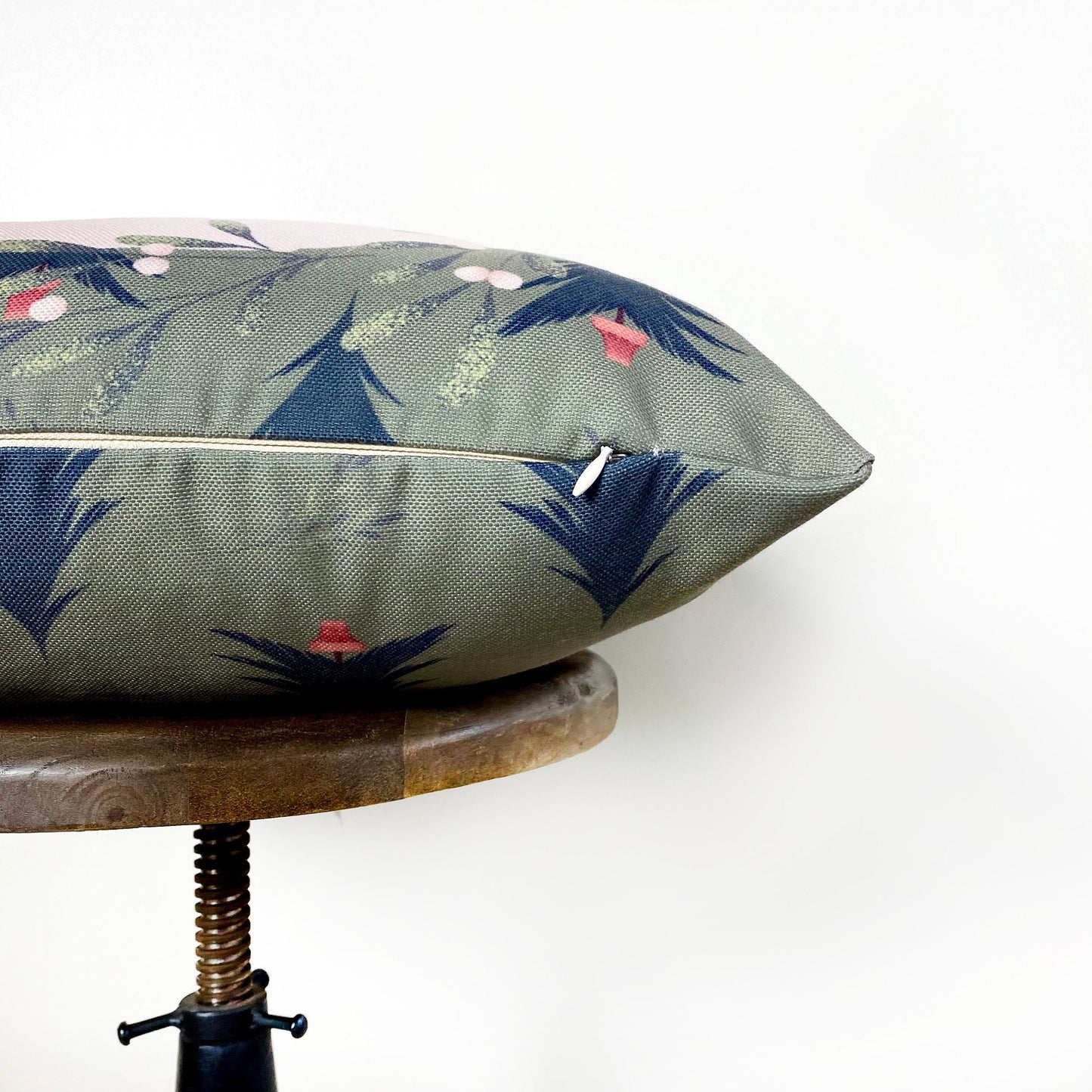 Beige Merry Christmas Throw Pillow Cover