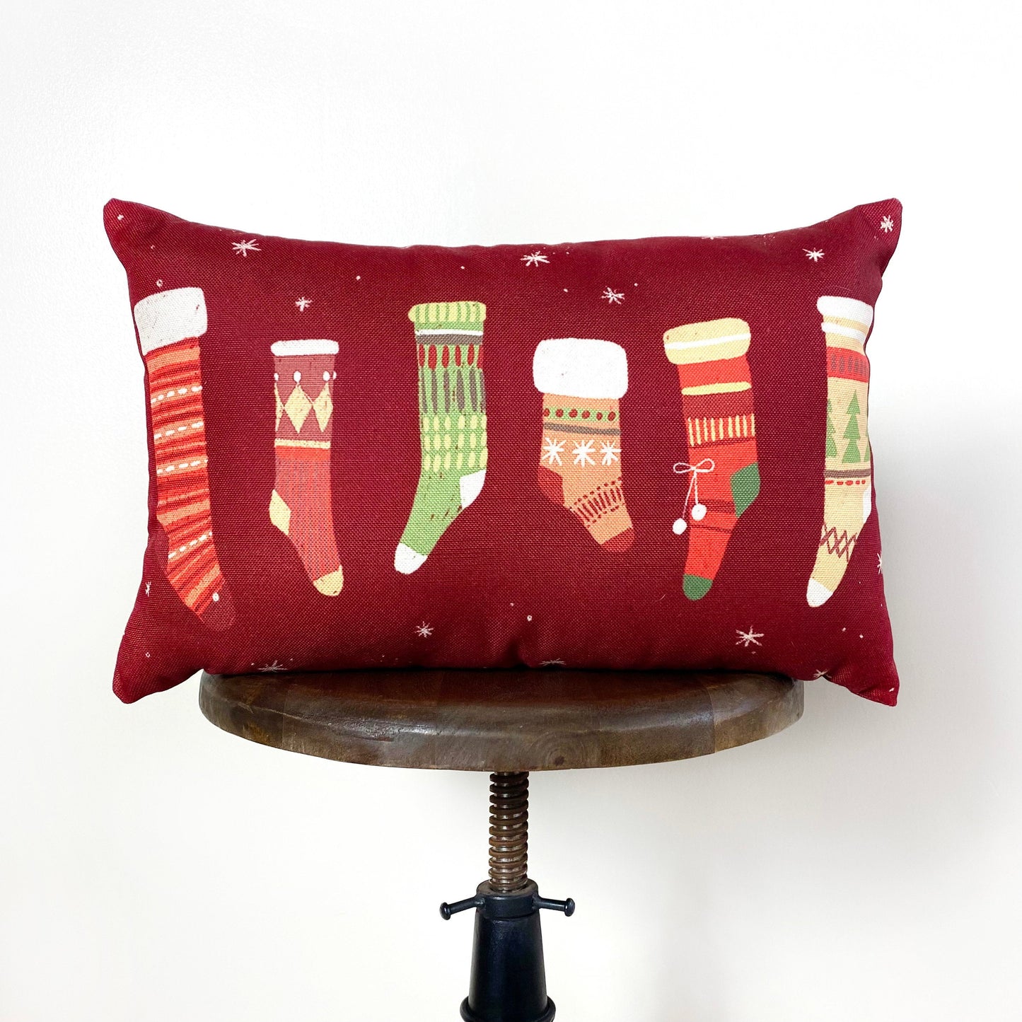 Christmas Stockings Throw Pillow Cover