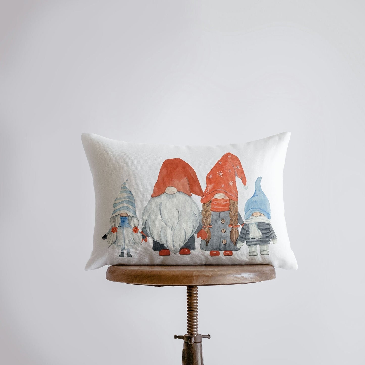 Christmas Gnome Throw Pillow Cover