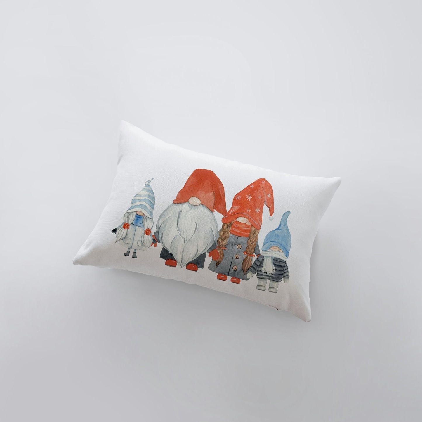 Christmas Gnome Throw Pillow Cover