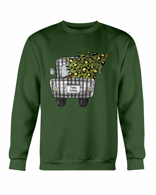 Christmas Tree On Truck Sweatshirt