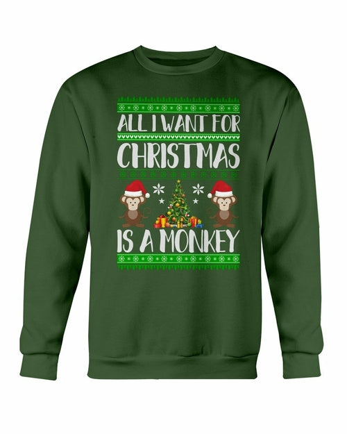Christmas Monkey Sweater