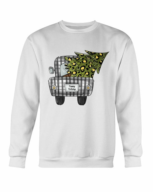 Christmas Tree On Truck Sweatshirt