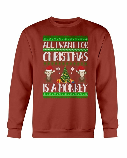 Christmas Monkey Sweater