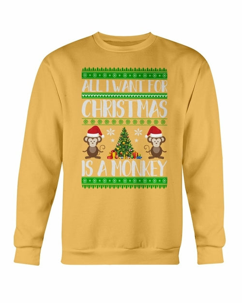 Christmas Monkey Sweater